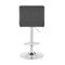 Armen Living Duval Adjustable Gray Faux Leather and Charcoal Swivel Barstool LCDUBACHRGR - alternate 5